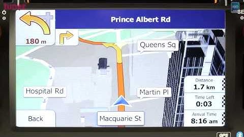 Australia iGO Primo GPS software with NAVTEQ map operating On Toyota head unit