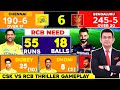 Chennai Super Kings vs Royal Challenges Benglore | IPL | Gameplay