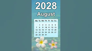 August 2028 Calendar 