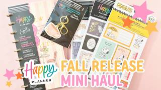 Full Mini Happy Planner Fall Release Haul 🍂 | A Few Small Goodies! Update