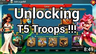 Lords Mobile : unlocking t5 troops in Lords Mobile .....