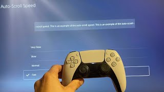 ps5: how to change auto-scroll speed tutorial! (for beginners)