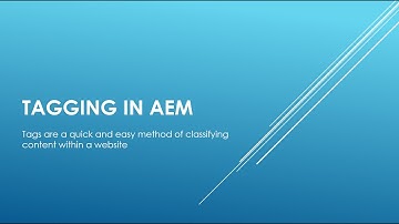 Adding Tag In AEM