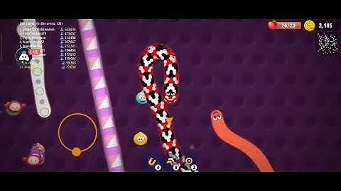 Wormszone.io live stream biggest worms hunting part (37) || Android / ios gameplay Walkthrough