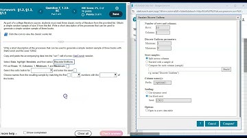 StatCrunch - Simulating Data