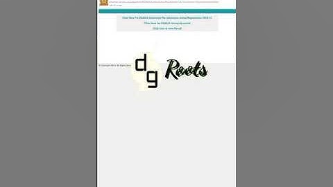 How to download BAMU University Hall ticket