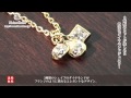 K18 スリーストーン　ダイヤモンドネックレス K18 Trois Lumiere 3-Stone Diamond Necklace