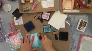 Easter Bunny Blueprint Card Make n Take 4.10.14
