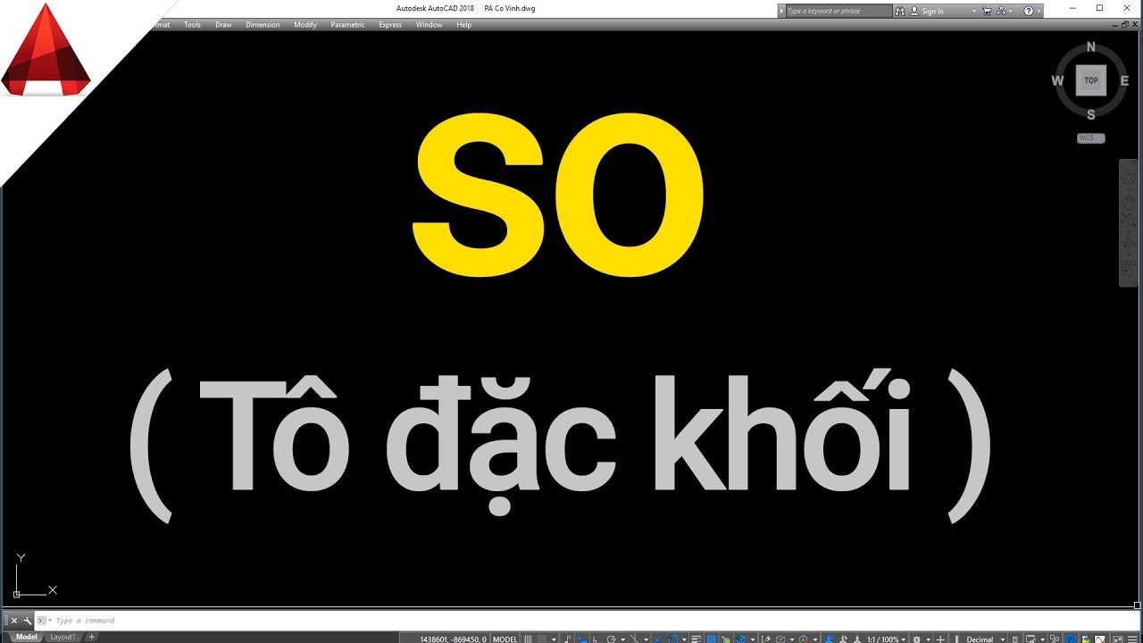 Lệnh SO (Solid) ✅ Lệnh Tô Đặc Khối Trong AutoCAD //... - youtube
