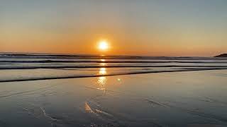 Woolacombe beach sunset