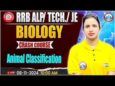 RRB ALP, Technician Science Class | RRB JE Science, Animal Classification, Biology For Railway Exams
