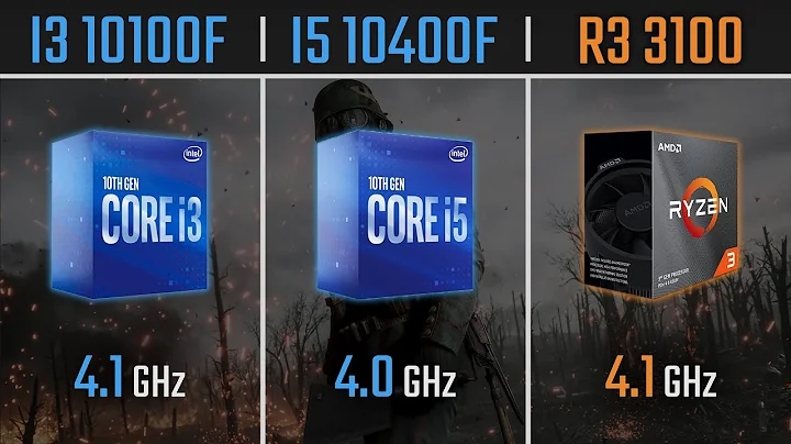 ¡Comparación de CPUs! I3 10100F vs I5 10400F vs Ryzen 3 3100