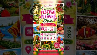 Yercaud Summer Festival &amp; Flower Show 2026 #yercaud #salem #dharmapuri #flowershow #enjoyment #kids