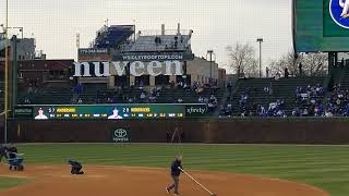 View from my seat at Wrigley 2018