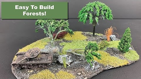 Easy to Build Wargames Terrain: Scatter Base Scenery, For Flames of War, Team Yankee, 40k, Warhammer