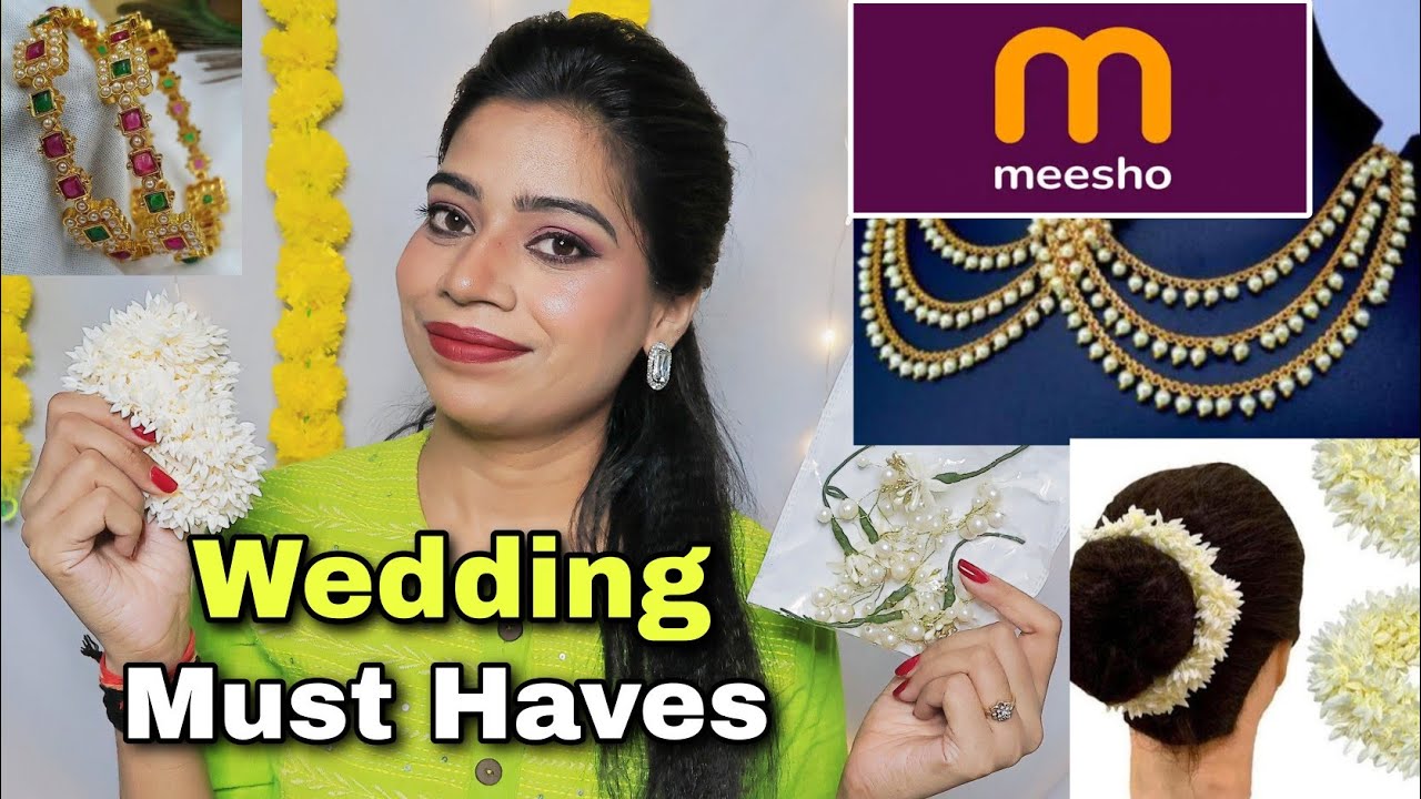 Meesho Haul | Wedding must haves from meesho | meesho must haves - YouTube