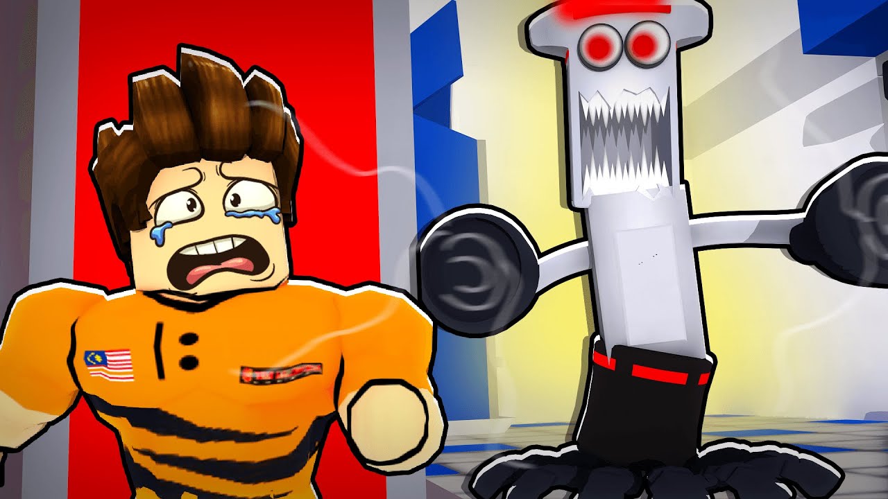Kena Kejar Dengan Robot Cuci Lantai!!! [Panik] (Roblox Malaysia)