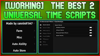 Famous [Working] Best 2 Universal Time Scripts | Kill all | Speed | TP | AutoFarm | No Bans | No Download Profile