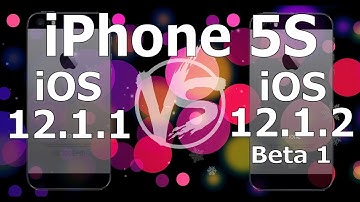Speed Test : iPhone 5S - iOS 12.1.2 Beta 1 vs iOS 12.1.1 (Build 16D5024a)