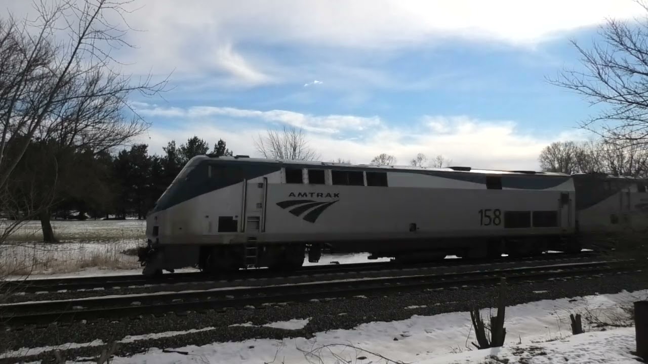 Great K5L on Amtrak 158 East in Wyanet, IL 1/12/22