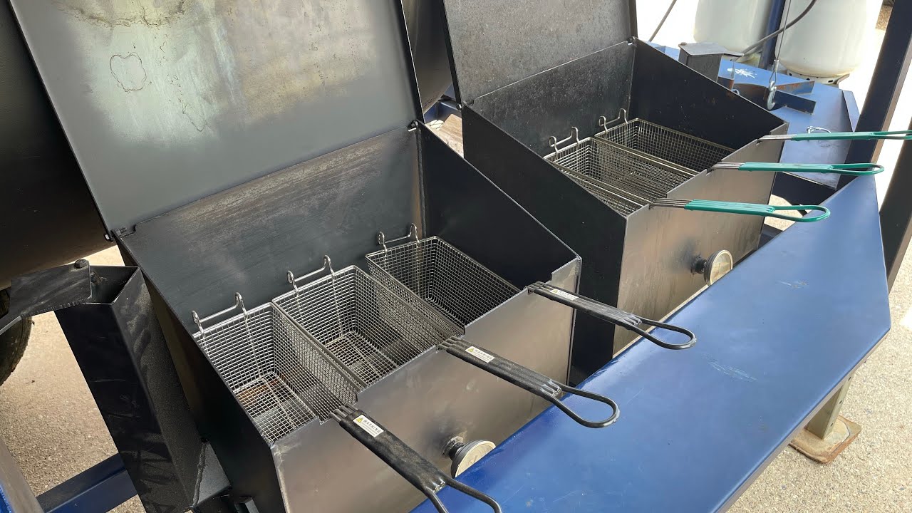 Adding a fryer to my catering trailer | welding | bbq trailer