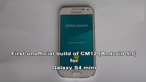First unofficial build of CM12 (Android 5.0) for Galaxy S4 mini is here!