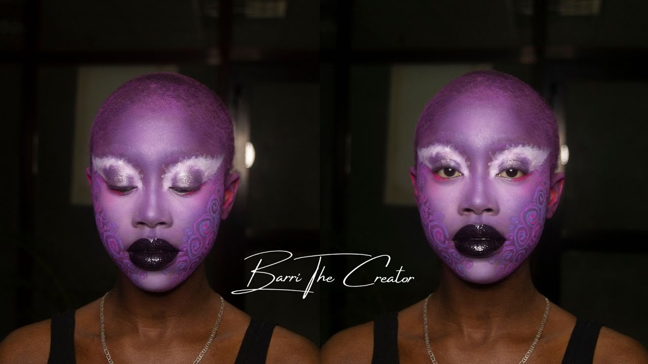 Face paint | Alien Glam makeup tutorial