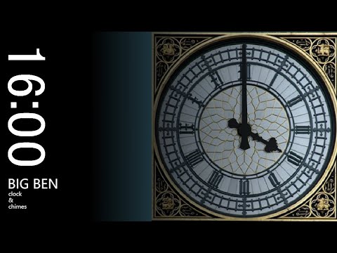 Big Ben (16:00) chimes and clock | Big Ben Digital
