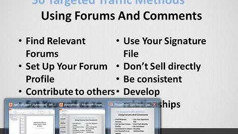 Using Forums and Comment