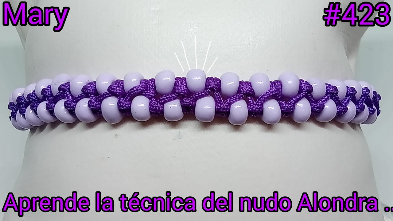APRENDE LA TÉCNICA DE MACRAMÉ DEL NUDO ALONDRA , PASO A PASO..