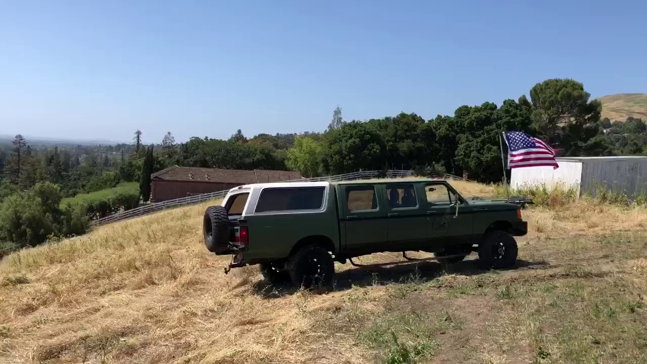 87 F350 6 door - YouTube