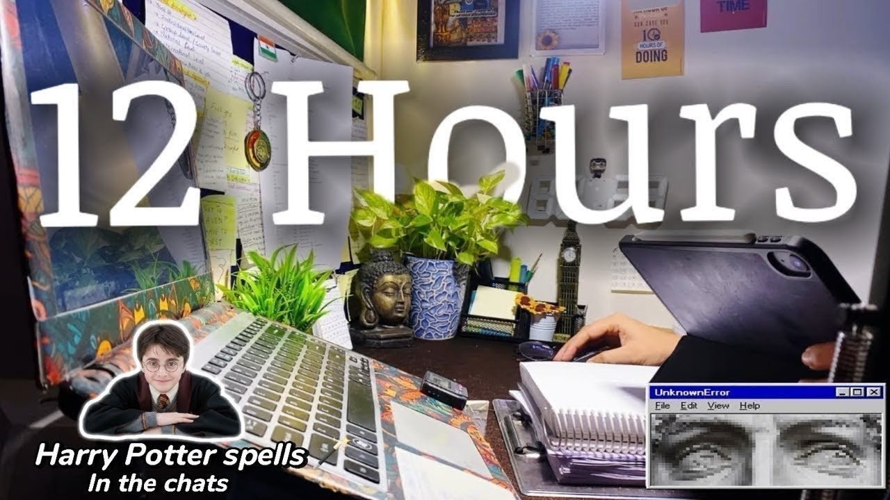 Day 92 STUDY WITH ME Live | 12+ Hrs | Pomodoro 120/15 timer | Brown Noise for Focus 🇮🇳