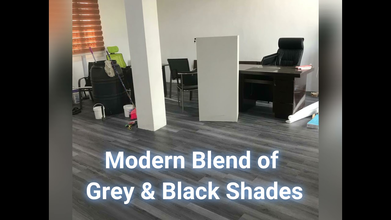 Silky Grey Wooden Vinyl(PVC) Tiles by Modern Floors Ghana