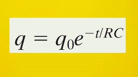 A capacitor with initial charge q0 is discharged through a resistor