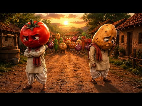 Tomato And Potato’s Broken Friendship | Emotional Village Story | Moral Story