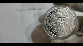 2021 1 Oz Silver $1 New Zealand 20TH ANNIV LORD OF THE RINGS: GANDALF Coin.