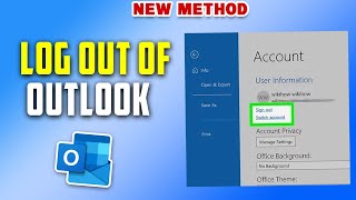 How to log out of outlook 5 Minute solution