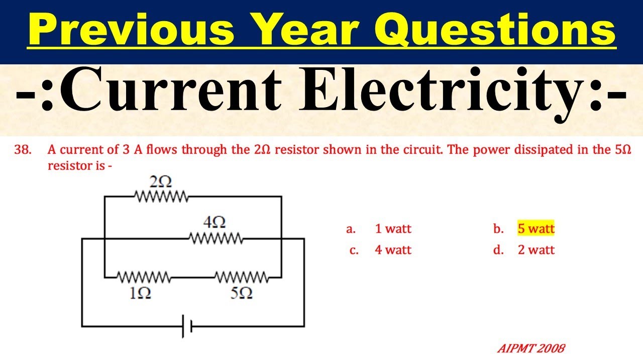 A current of 3 A flows through the 2Ω resistor shown in the circuit ...