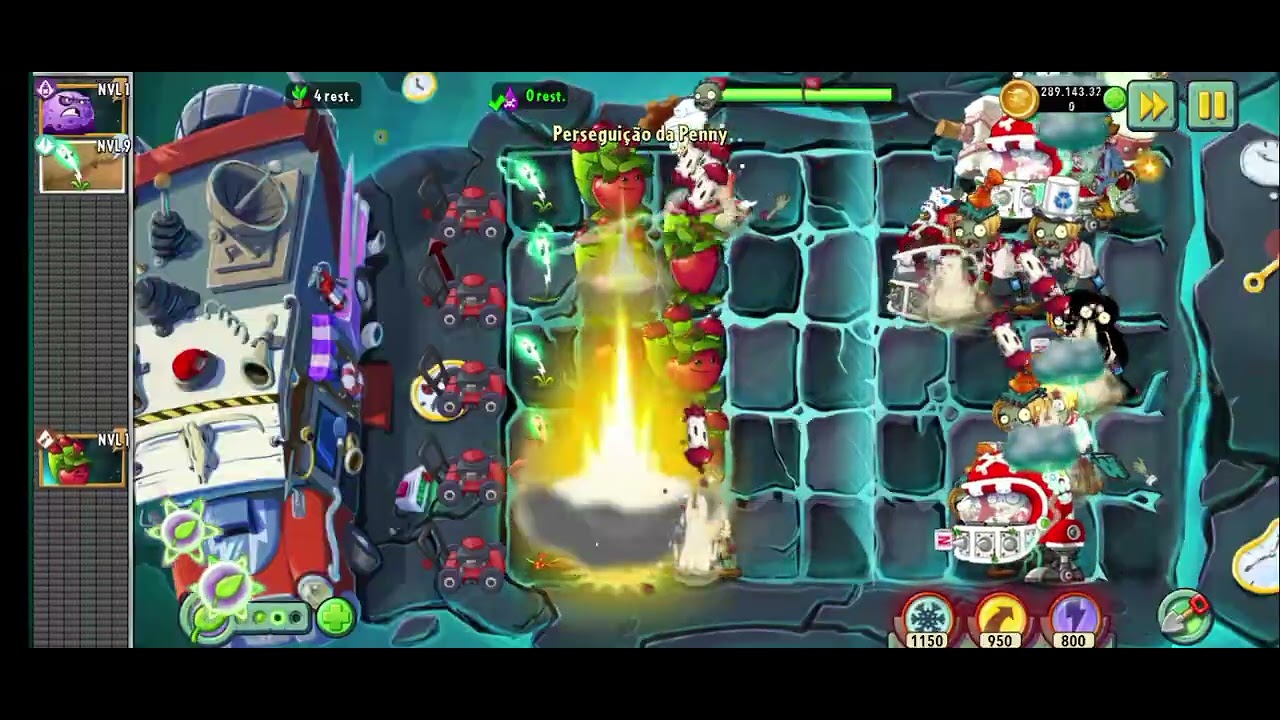 Jogando perseguição da penny do bambu espartano pvz2 