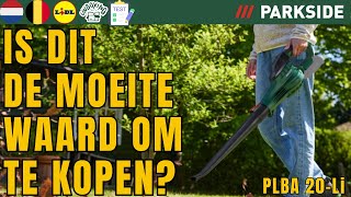Accu-Bladblazer Parkside Plba 20-Li C4 Dutch Nederlands Belgium Lidl