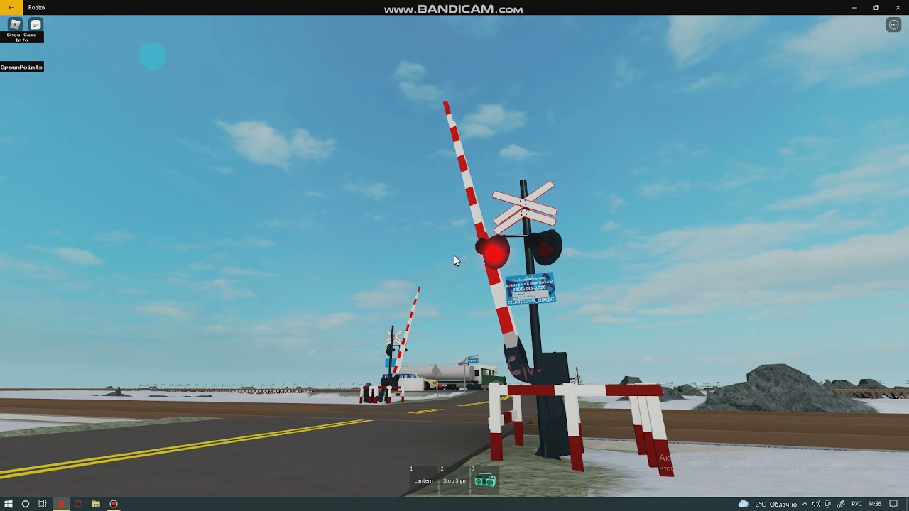 (WINTER!) ROBLOX - Cars vs trains - Railroad crossing From Argentina