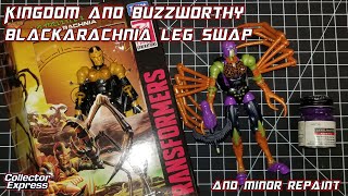 Transformers Kingdom & Buzzworthy Blackarachnia Spider Leg Swap - Kitbash Customizing Tutorial