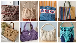 Attractive 150+crochet hand bags design ideas/latest unique crochet purse design