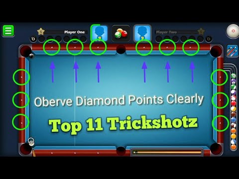 Top 11 Trickshots With Fanatic Cue - 8 Ball Pool