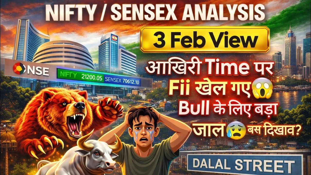 Nifty prediction for tomorrow | Tomorrow market prediction | Sensex tomorrow prediction 3 Feb