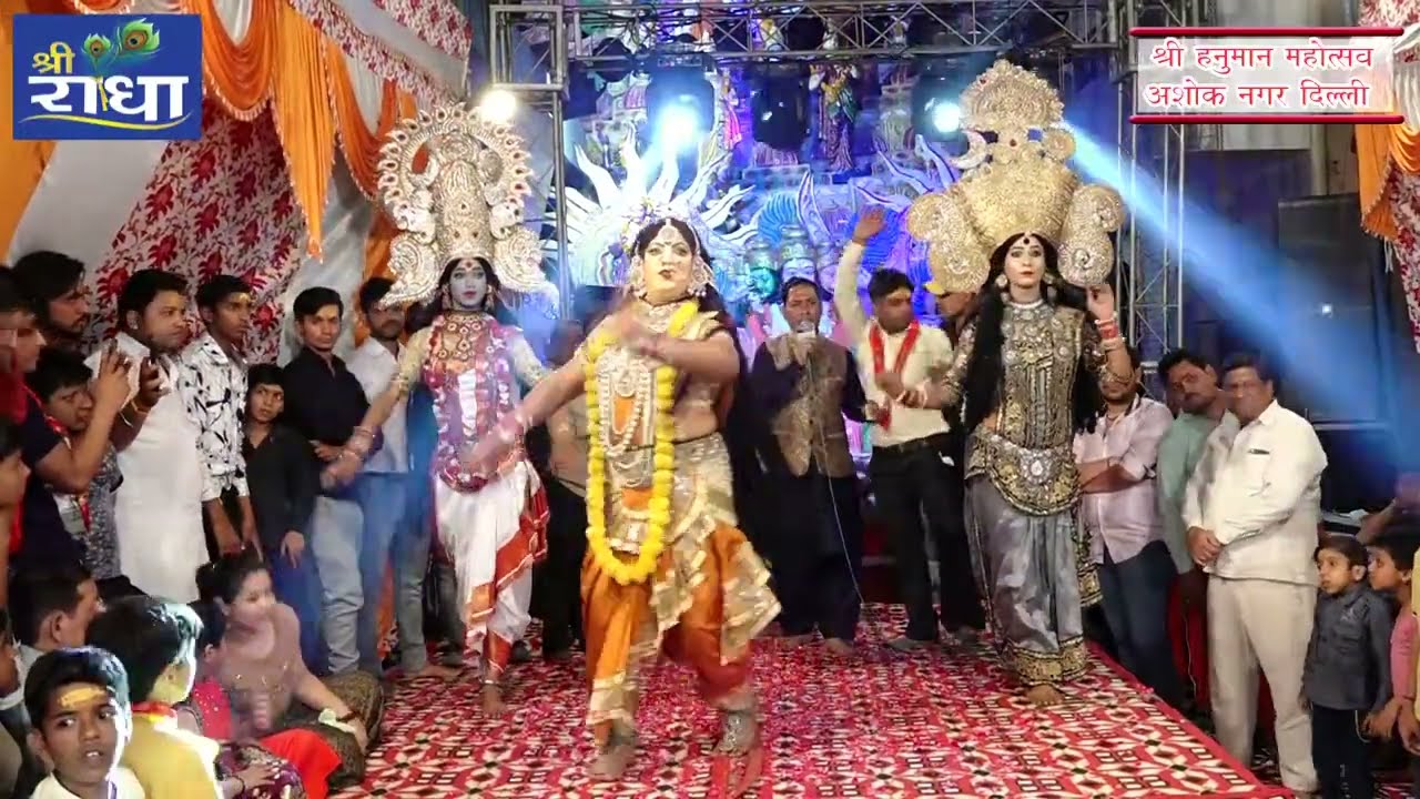 माँ काली की सुंदर झांकी श्री हनुमान महोत्सव अशोक नगर 