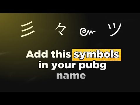 How To Add Symbols In Pubg Name By Epic Pranesh Youtube