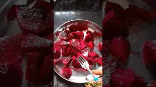 Red Dragon Fruit healtyfoodfruitcutting fruitlover healthy diet youtubeshorts karimnagar