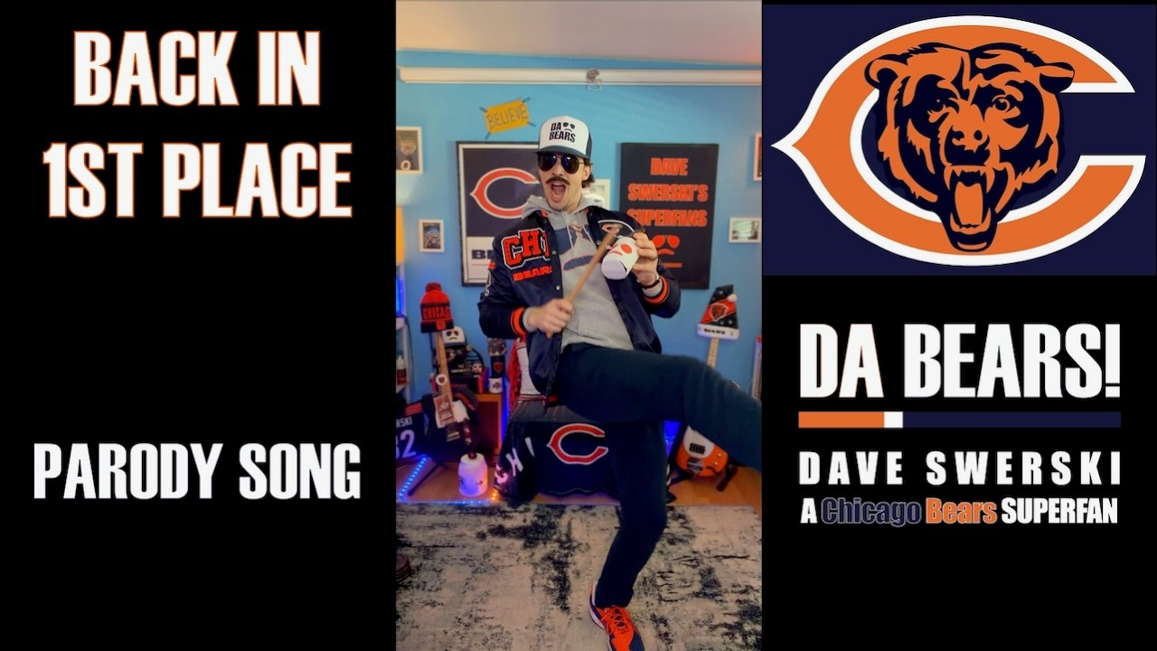 Back In 1st Place 🎉 a Chicago Bears Superfan parody song 🎬🕺🏻🐻⬇️