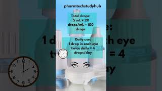 Eye Drop Math Q5 | Pharmacy Math Days Supply